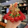 O1CN01A9HFBc1wdCDUOyowk_2218646186330-0-cib Wholesale Clay Full Rhinestone Heart Cherry Lanyard Keychain