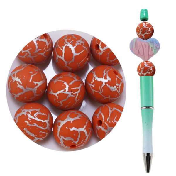 O1CN01AAVHDi1gWkbtgF0AS_2214318854150-0-cib Wholesale 10PCS 15mm Watermark Explosion Pattern Silicone Beads