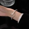 Wholesale Silver Spirit Snake Opening Adjustment Bracelet