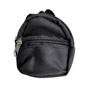 Black 8x7cm small school bag