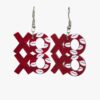 Wholesale Hollow Lips XOXO English Letter Valentine's Day Acrylic Earrings