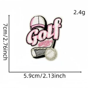 Pink golf cloth sticker 11 #