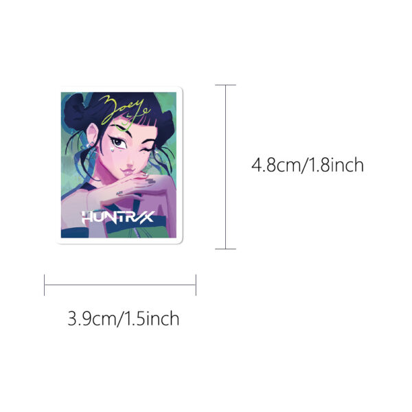 Wholesale 60pcs purple cartoon girl Waterproof Vinyl Stickers