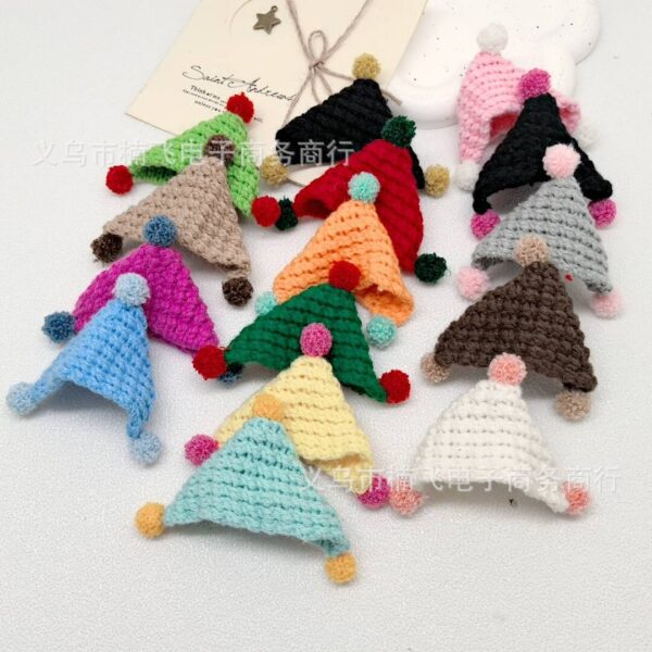 Wholesale Mini Handmade Knitted Cartoon Hat Accessories