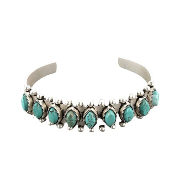 O1CN01AEEEaw1qyMX9cVIit_2206372095564-0-cib Wholesale Bohemian style turquoise open bracelet Amazon foreign trade retro pattern bracelet bracelet female