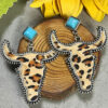 Wholesale Bohemian Bullhead Turquoise Western Style Earrings