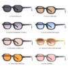 Wholesale Retro UV resistant oval shaped small frame sunglasses