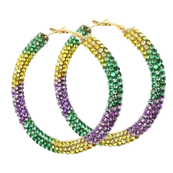 Wholesale Carnival Beads Sparkling Beads Tassel Feather Earrings