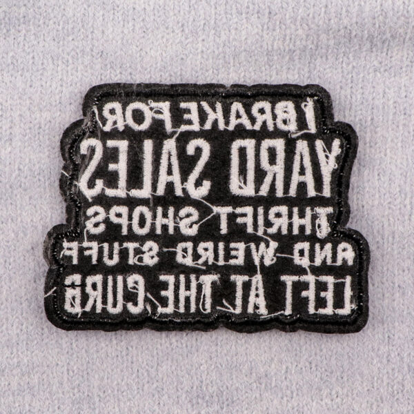 O1CN01AHSFXI20Q9KXkxDVw_2215389716843-0-cib Wholesale 5pcs Black and White English Letter Quotations Embroider Cloth Patch