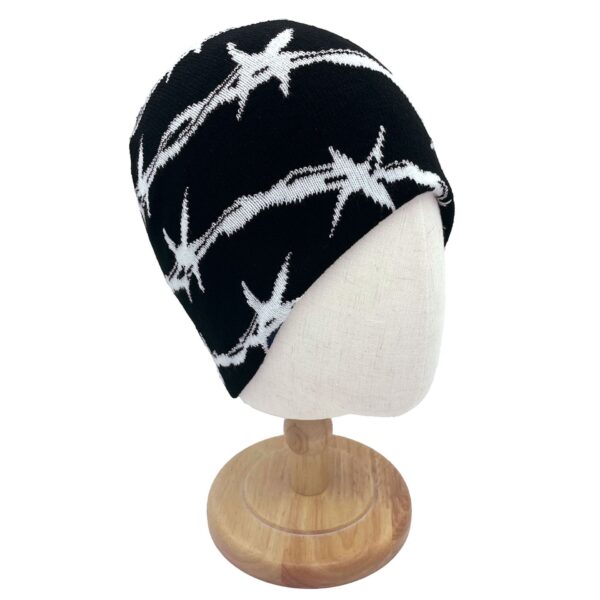Wholesale Jacquard yarn double-layer knitting Winter Hat