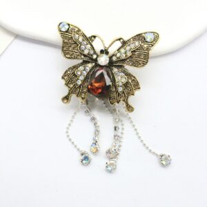 B149 coffee color butterfly / B149 tassel butterfly