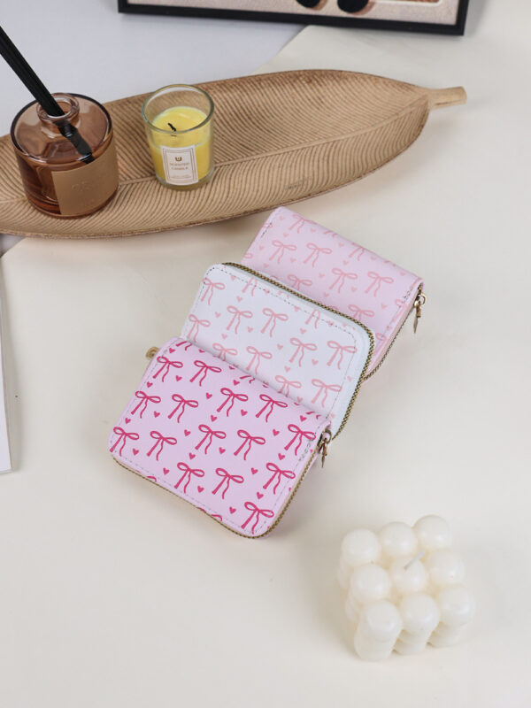 Wholesale Cartoon Sweet Mini Bow Multi Card Pocket Wallet