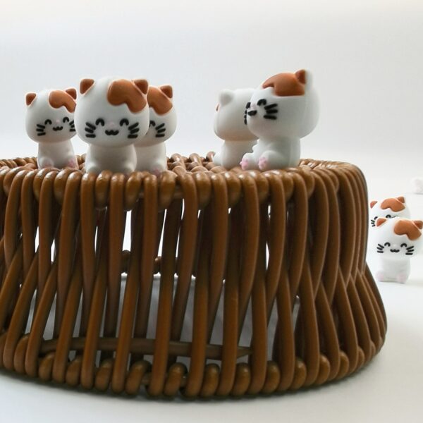 Wholesale 10pcs 3D White Kitten New Three-dimensional Silicone Cartoon DYI Beads