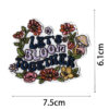Wholesale Bohemian-inspired text with floral design