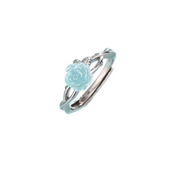 O1CN01ALj1wK1vW2LE7l6O3_2917676179-0-cib Wholesale Pink Blue Rose Ring Romantic Valentine's Day Ring