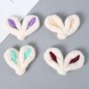 Wholesale Colorful hairy rabbit ear embroidery clothing DIY Patches