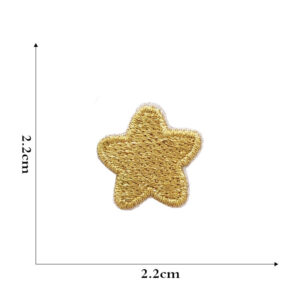 Golden five-pointed star cloth patch 16 #