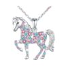 Wholesale Cute Colorful Pony Pendant Children's Necklace