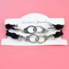 Wholesale Couple Bracelet European And American Simple Handcuffs Bracelet Bracelet Pair