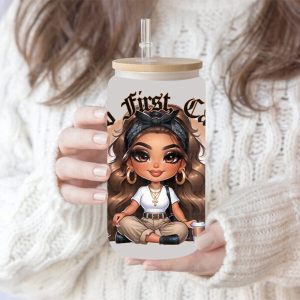 Wholesale Cartoon Cute Sweet Cool Girl Theme 16oz Cup UV DTF Wraps