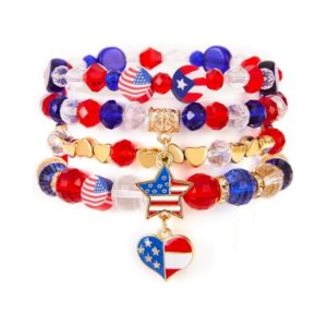 4 piece set of american flag