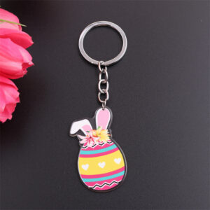 White love egg rabbit ears-Keychain