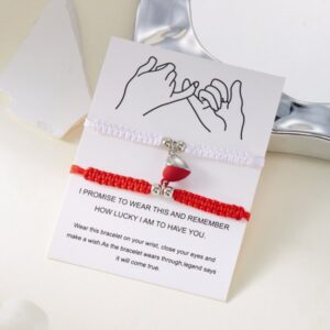 Red and white (half braid)