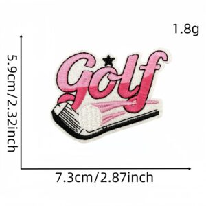Pink golf cloth patch 25 #