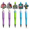 Wholesale Colorful cartoon letters Focal Beads