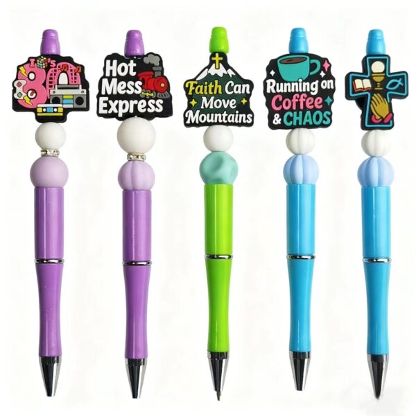 Wholesale Colorful cartoon letters Focal Beads