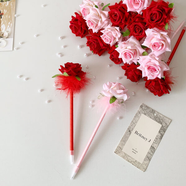 Wholesale Romantic Valentine's Day Rose Bundle Gift Pen