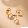 Wholesale Melard Wind Tiger Eye Stone Sunflower Ring