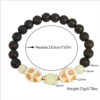 O1CN01AXGTGY2IVKivzET6s_3919529291-0-cib Wholesale Halloween White Turquoise Skull Ghost Head Volcanic Stone Luminous Bracelet