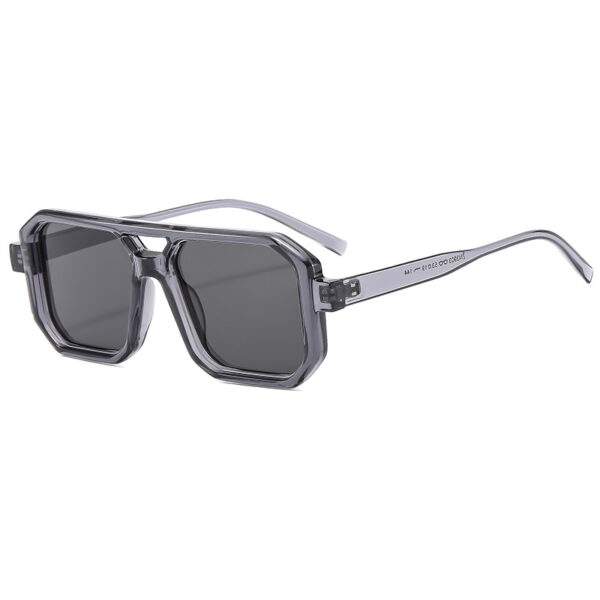 Wholesale Retro Pilot Double Beam Large Frame Sunglasses