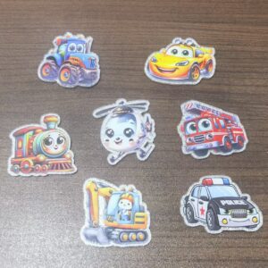Wholesale Glitter Acrylic Cartoon Car