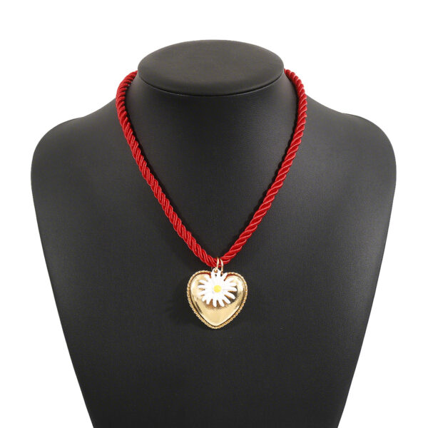 Wholesale N12627 Summer Cute Flower Sun Love Pendant Necklace