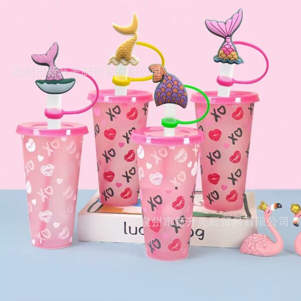 O1CN01AarHfp271938wDJFT_2213236817736-0-cib Wholesale Cute Mermaid Cartoon Silicone Straw Cap
