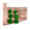 Wholesale clover earrings St. Patrick's day beer festival fashion exaggerated earrings