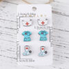 Wholesale Nurse's Day Stethoscope Nurse Cute Heart and Lung Organs Earrings
