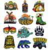 Wholesale Camping series animal cartoon DIY patches