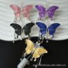 Wholesale colored butterfly diamond ball tassel beads