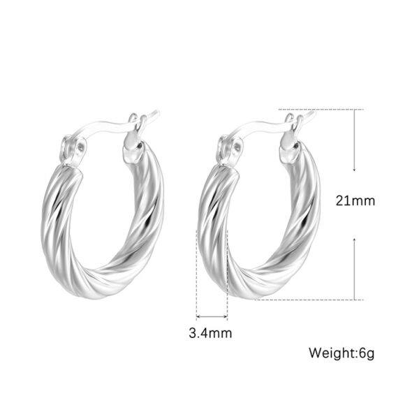 O1CN01Aewor31FRii914QQz_2218660980484-0-cib Wholesale geometric silver-plated stainless steel earrings light luxury earrings