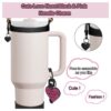 Wholesale Black Cup Set Cross Keychain 40oz Cup Accessories Set