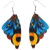 Wholesale Butterfly Wing Earrings, Eco-Friendly Leather Earrings
