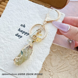 Yellow crystal-keychain / Individual package
