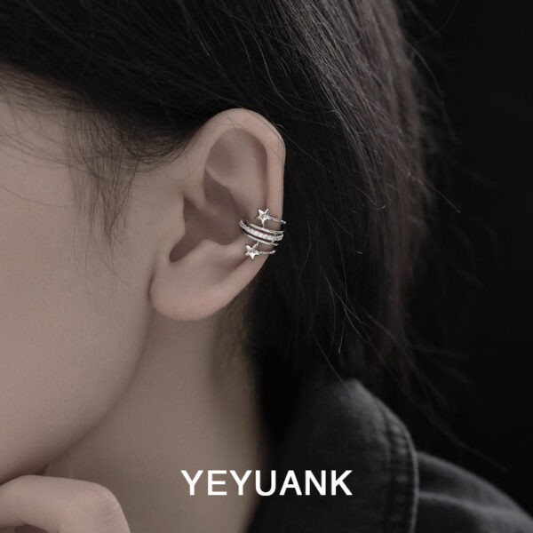 O1CN01Amxf4Q2KdEoMLtTtw_2208490579579-0-cib Wholesale zircon dotted Star multi-layer earrings ear bone clip