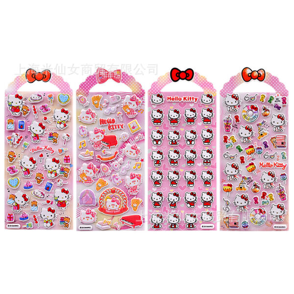 Wholesale Shin Le ATH Sanrio Genuine HELLOKITTY Hello Kitty Sticker Children Girl Stereo Bubble Sticker