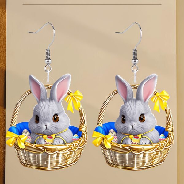 O1CN01Ar70rr21jDTJ5P90X_2220545547020-0-cib Wholesale Easter cartoon cute rabbit acrylic earrings