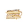 Wholesale Interlocking Stacking Rings Micro-Encrusted Fully Hand-Polished Classy Jewelry