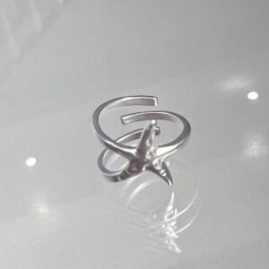 Glossy starfish ring / Ordinary packaging